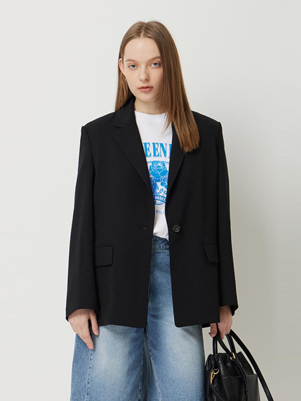 Sisley LAFORET Single Blazer (SAJK31531BK) [Black]