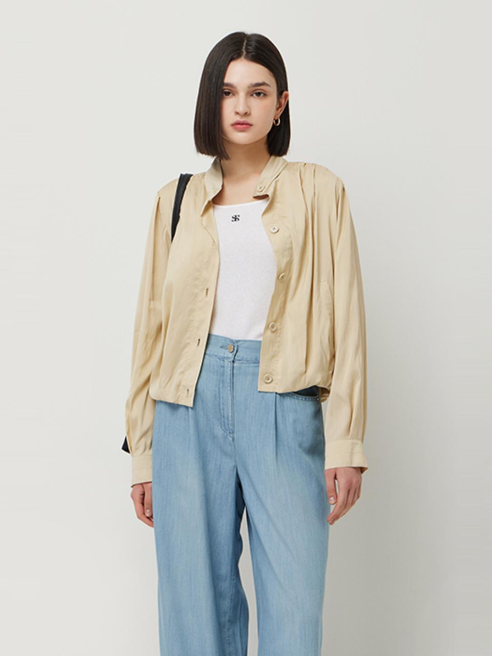 Sisley New Bianca Button-up Blouson Casual Jacket (SAJP31531BG)