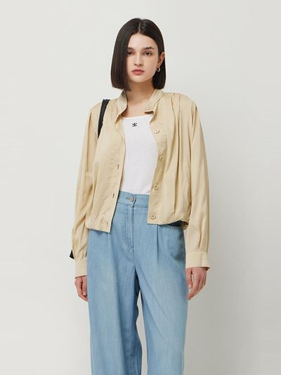 Sisley New Bianca Button-up Blouson Casual Jacket (SAJP31531BG)