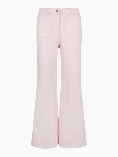 Sisley Out Pocket Bootcut Dying Denim Pants (SADP81531PK)