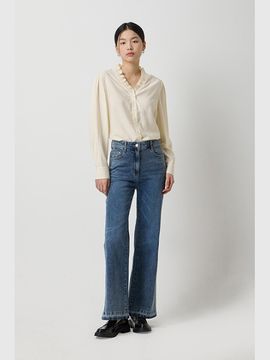 Sisley VINCE Smocking Frill Shirt (SAWS11511CR)