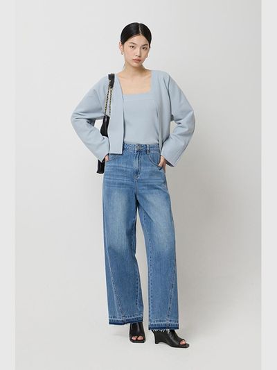 Sisley Wool Blend Half Cardigan (SAKC10511SB)