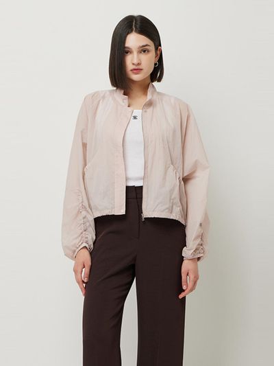 Sisley Work Sleeve String Casual Jacket (SAJP39531PK) [Pink]