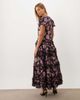 sister jane Dream Sister Jane Amythest jacquard cap sleeve drop wait tiered skirt maxi dress in pink floral - 3