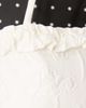 sister jane Dream Sister Jane Honey exclusive jacquard ruffle shoulder bag in ivory-White - 2