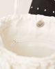 sister jane Dream Sister Jane Honey exclusive jacquard ruffle shoulder bag in ivory-White - 4