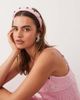sister jane Dream Sister Jane posy embellished jacquard headband in pink - part of a set - 1