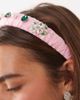 sister jane Dream Sister Jane posy embellished jacquard headband in pink - part of a set - 3