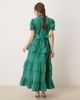 sister jane Dream Sister Jane puff sleeve tiered maxi dress in green - 2