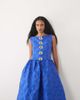 sister jane Dream Sister Jane Riviera boat neck sleeveless midaxi dress with detachable brooches in cobalt blue - 2