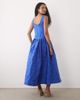 sister jane Dream Sister Jane Riviera boat neck sleeveless midaxi dress with detachable brooches in cobalt blue - 4