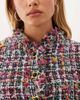 sister jane Sister Jane Ara tweed high collar jacket in multi-Red - 2