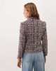 sister jane Sister Jane Ara tweed high collar jacket in multi-Red - 3