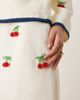 sister jane Sister Jane cherry embellished tweed mini skirt in cream - part of a set-White - 4