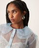 sister jane Sister Jane Chicory sheer organza blouse in light blue - 2