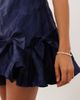 sister jane Sister Jane exclusive jacquard sleeveless cinched waist bow hem mini dress in navy-Blue - 4
