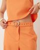 sister jane Sister Jane heart belt high rise pants in orange - 2