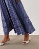 sister jane Sister Jane Lumina cotton ruffle detail a-line maxi skirt in blue plaid - part of a set - 3