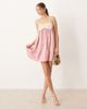 sister jane Sister Jane Melody sequined bow mini dress in pink - 3