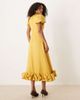 sister jane Sister Jane puff sleeve bubble hem maxi dress in spicy mustard-Yellow - 3