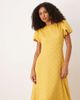 sister jane Sister Jane puff sleeve bubble hem maxi dress in spicy mustard-Yellow - 4