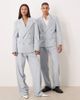 sister jane Sister Jane Unisex double breasted blazer with brooch in blue - part of a set - 2