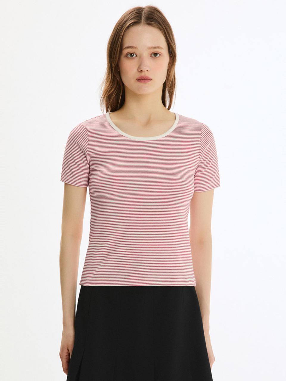 SISTINA Cotton Pinstripe T-shirt (ASJTSP21010) [RE]