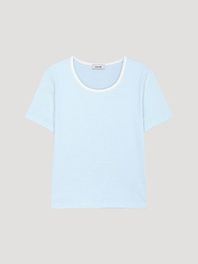 SISTINA Cotton Pinstripe T-shirt LL (ASJTSP21010)