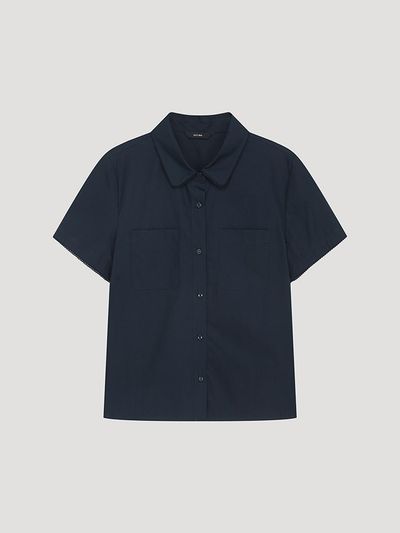 SISTINA Lace Trim Cotton Shirt (AWWSTP21040)