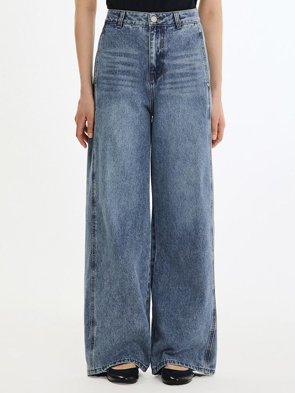 SISTINA Line Wide Denim Pants (ASMSLP21030)