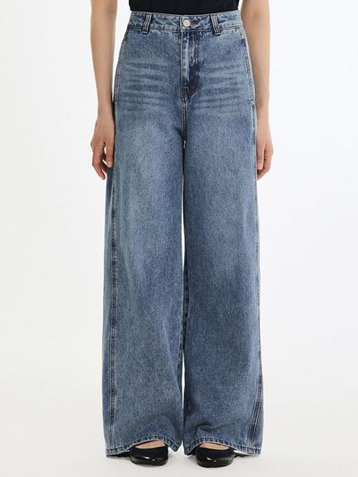 SISTINA Line Wide Denim Pants (ASMSLP21030)