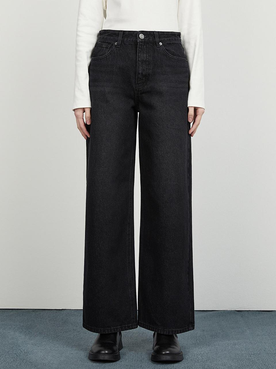 SISTINA Natural Washing Wide Denim Pants_ASMSLO41040