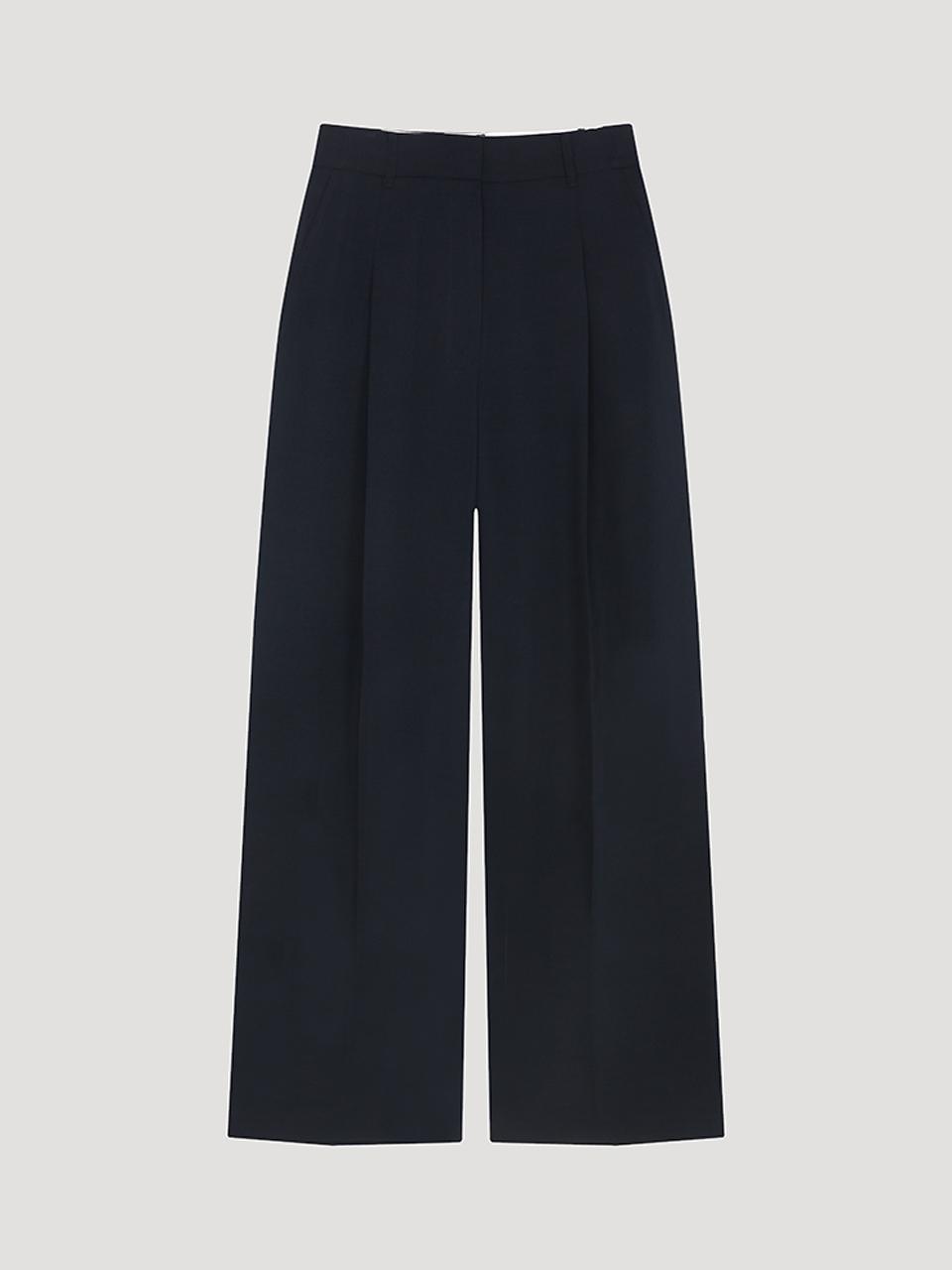 SISTINA One-Pleat Long Wide Pants [DN] (AWWSLP21150)