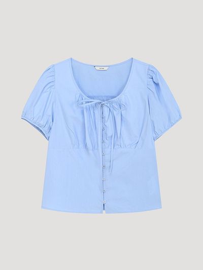 SISTINA Ribbon Puff Blouse (AWWBLP21020)