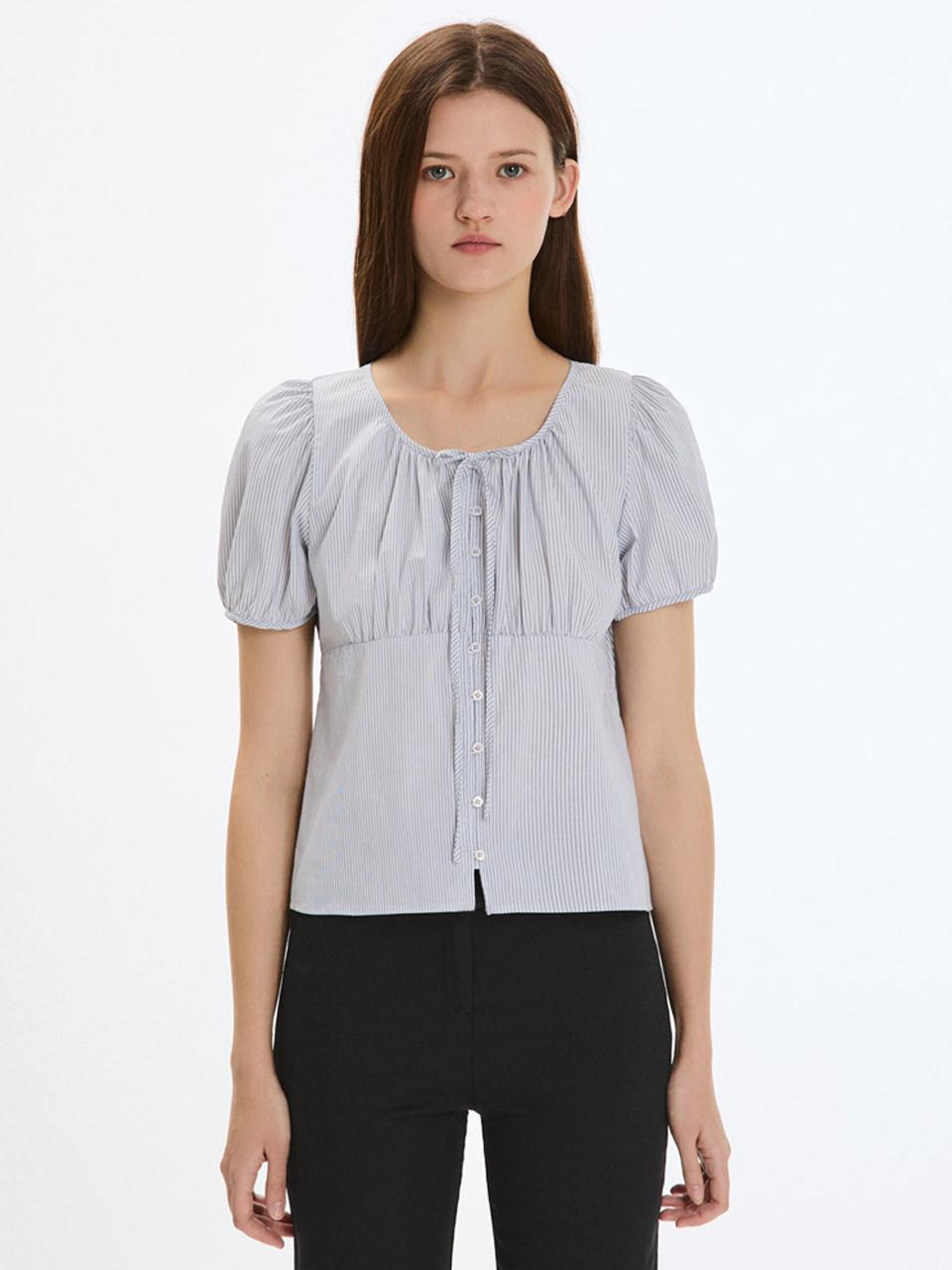 SISTINA Ribbon Puff Blouse (AWWBLP21020) [DN]