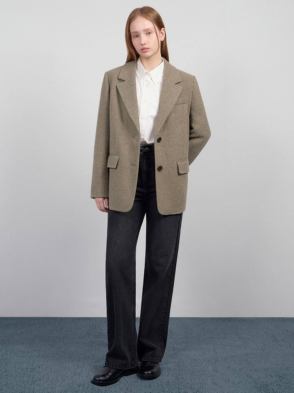 SISTINA wool mixed spinning single handmade jacket_AWHJKO4