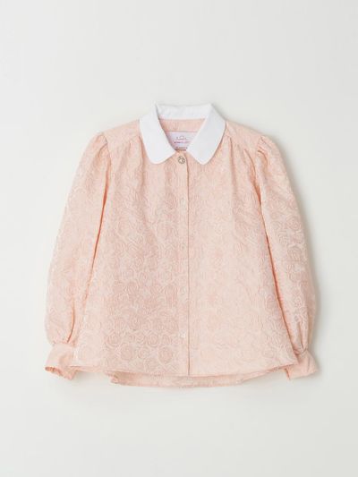 Siweol107 jacquard puff shirt (pink)