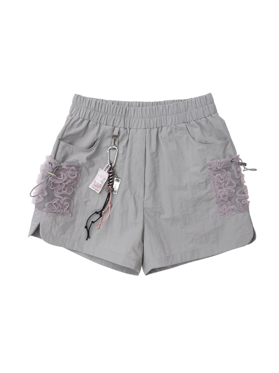 Siweol107 lace cargo pants (gray)