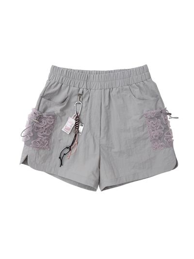 Siweol107 lace cargo pants (gray)