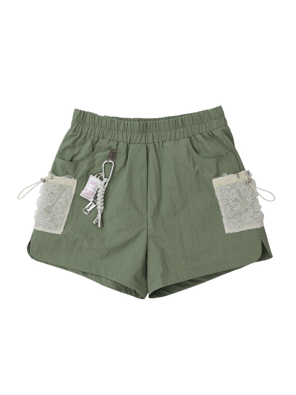 Siweol107 lace cargo pants (khaki)