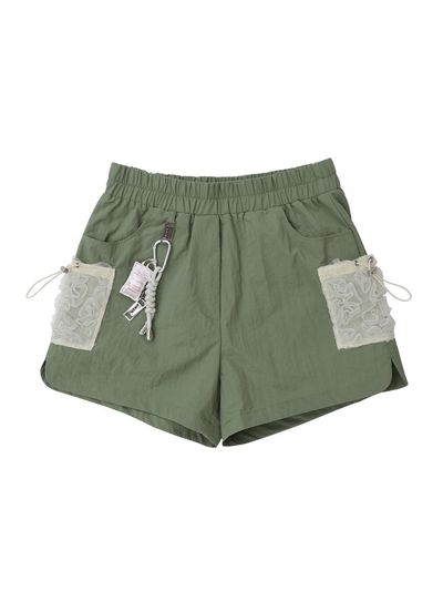 Siweol107 lace cargo pants (khaki)