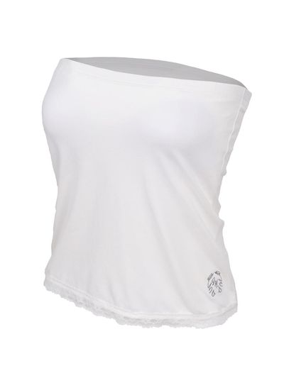 Siweol107 logo lace bra top (white)