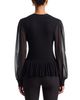 Six Fifty Six Fifty Alexandra V Neck Sheer Sleeve Sweater - 3