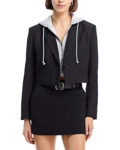 Six Fifty Six Fifty Drew Twofer Cropped Blazer