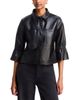 Six Fifty Six Fifty Romy Faux Leather Flared Elbow Sleeve Jacket - 3