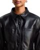 Six Fifty Six Fifty Romy Faux Leather Flared Elbow Sleeve Jacket - 6