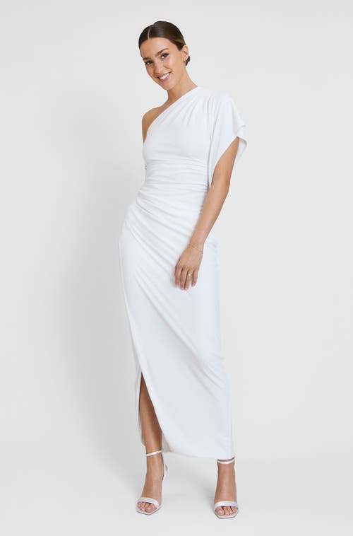 Six Stories Six Stories Asymmetric Drape Stretch Occasion Dress