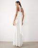 Six Stories Six Stories Bridal lace bandeau scarf detail maxi dress in white - 2