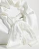Six Stories Six Stories Bridal satin bow mini bag in white - 3