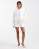 Six Stories Six Stories Bridal script 'just married' sweat shorts in white - part of a set - 2